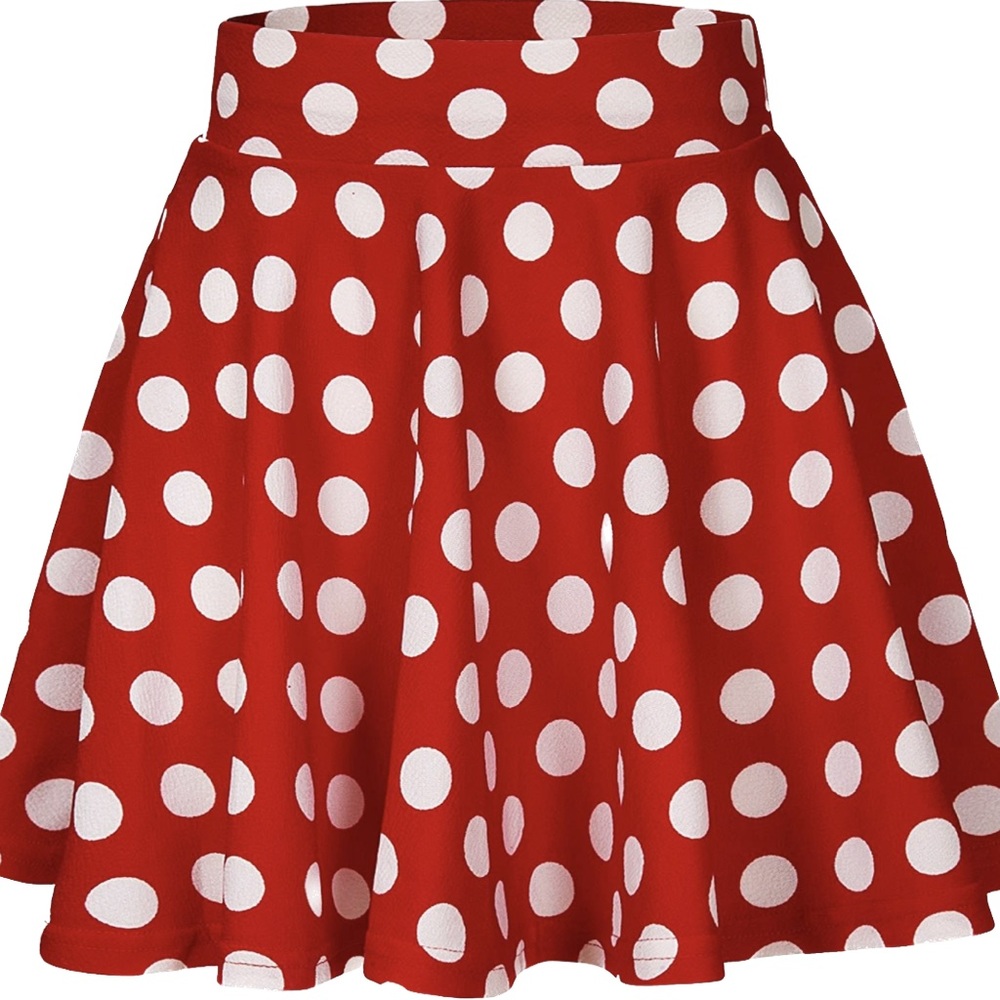 Flared mini skater skirt